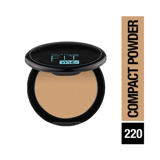 Maybelline New York Fit Me 12Hr Oil Control Compact SPF 28 - 220 Natural Beige (8g)