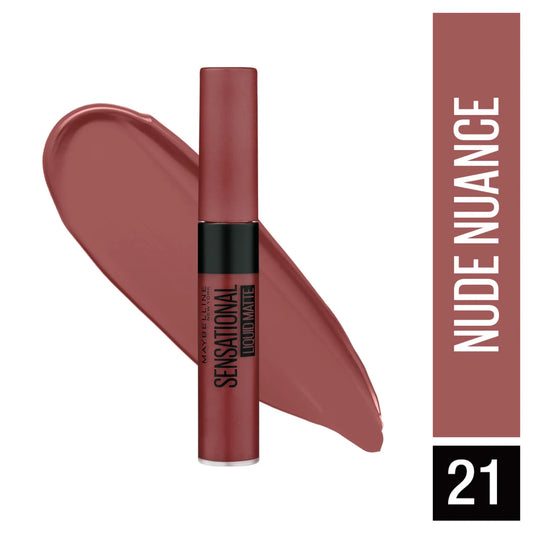 Maybelline Sensational Liquid Matte Lipstick - 21 Nude Nuance