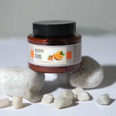 Richfeel Orange Almond Scrub – 500g