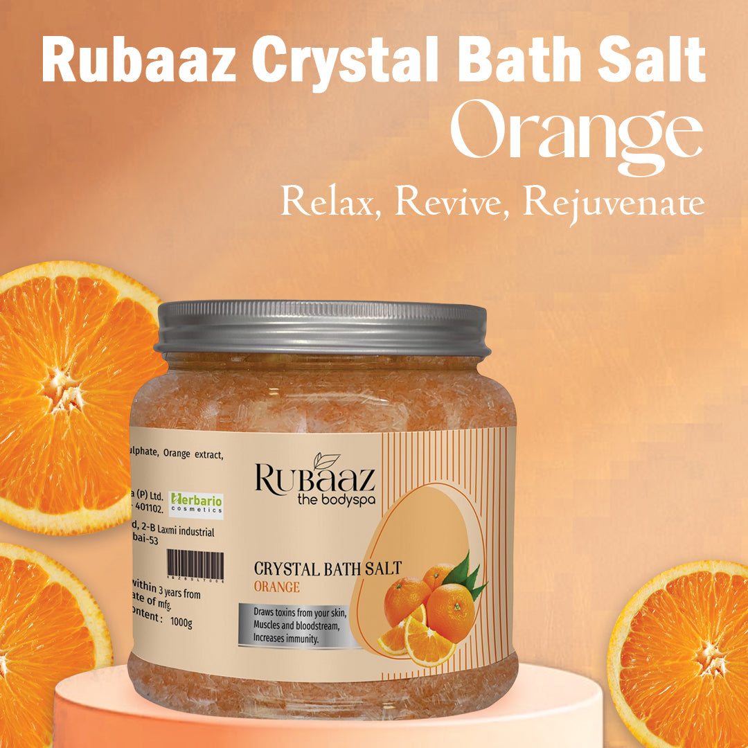 Rubaaz Crystal Bath Salt Orange 1kg