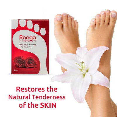 Raaga Professional Rose Pedicure & Manicure 6 Step Single Use Kit (63gm)