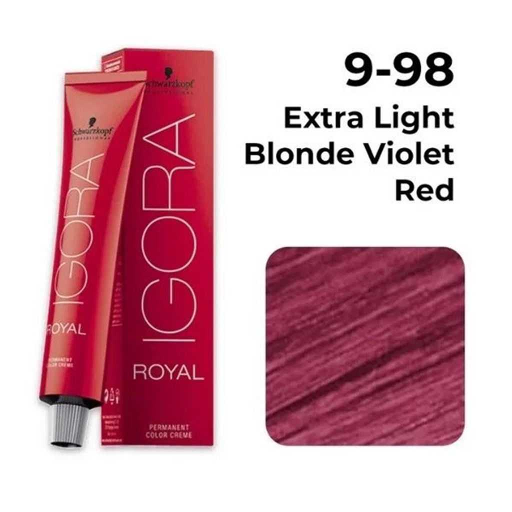 Schwarzkopf Professional Igora Royal Permanent Color Creme (9-98 Extra Light Blonde Violet Red)