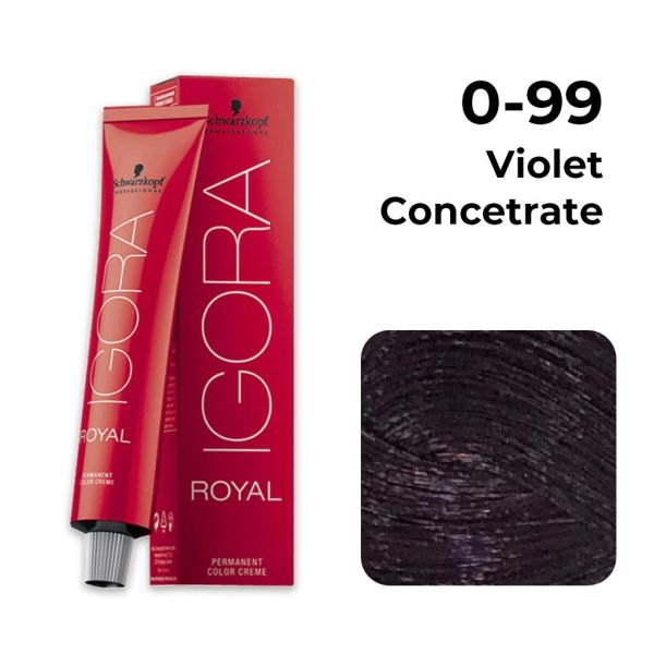 Schwarzkopf Professional Igora Royal Permanent Color Creme (0-99 Violet Concentrate) (60 ml)