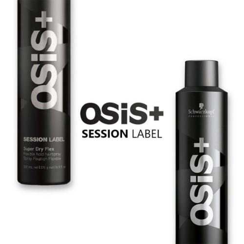 Schwarzkopf Professional Osis + Session Label Strong Hold Hair Super Dry Fix Spray (300ml)