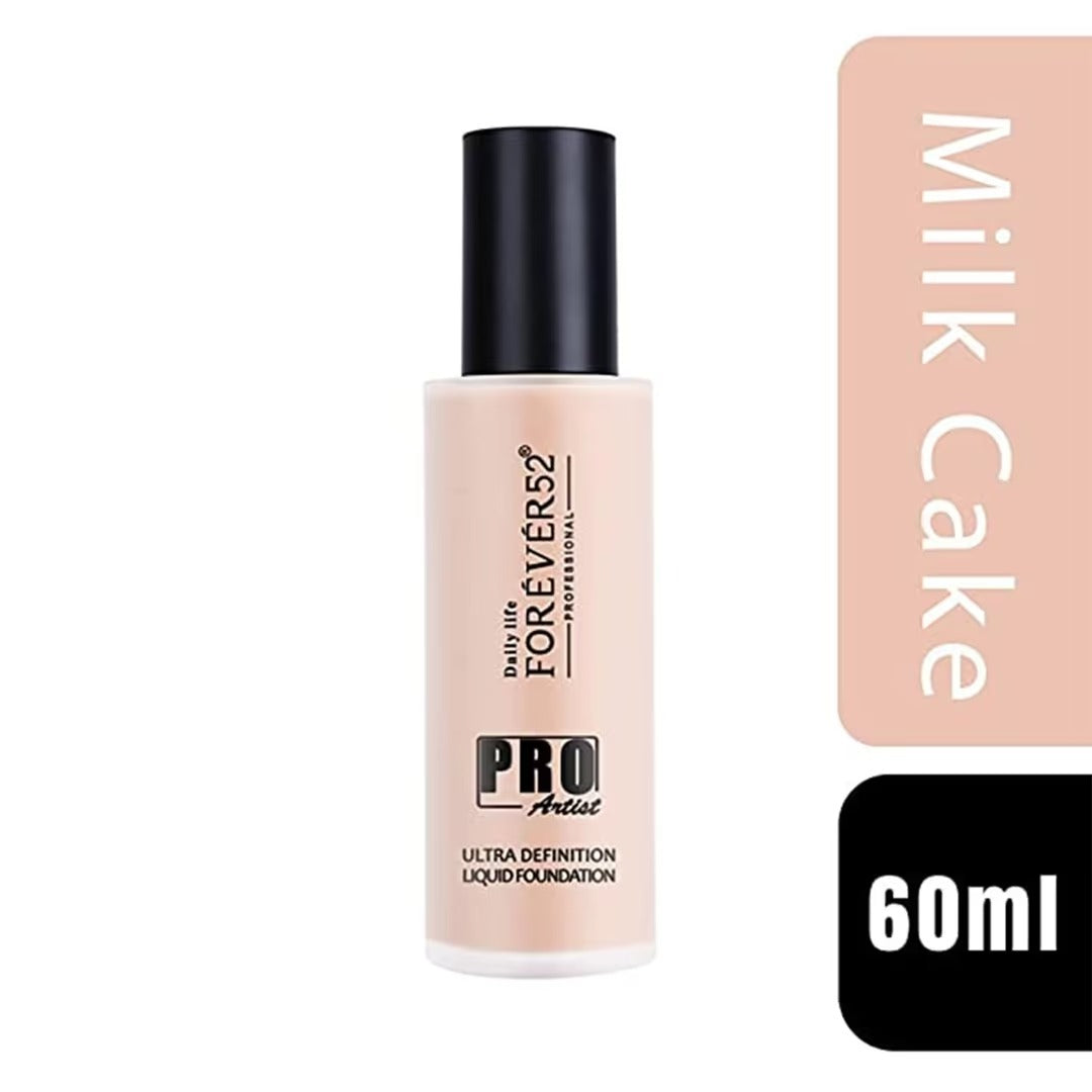 Forever52 Pro Artist Ultra Definition Liquid Foundation (Cheese Cake),(Custard),(Milk Cake),(Pralines),(Sundae),(Honey),(Pecan),(Fudge),(Peanut),(Caramel)